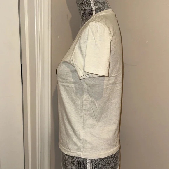 Redone Classic You're Cute Tee in Vintage White - Picture 5 of 6